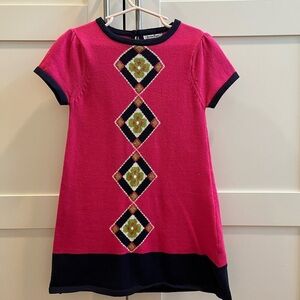 Girls short sleeve sweater dress by Hartstrings, size 5/6